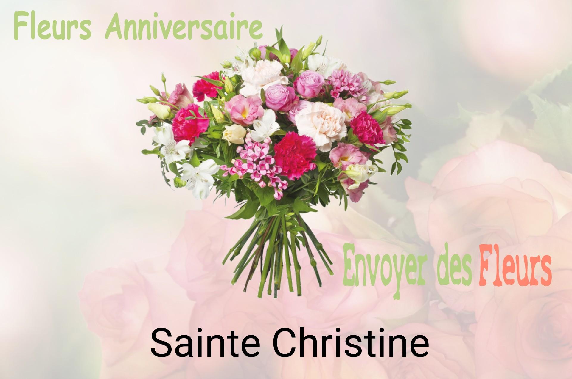 Bouquet de fleurs d’anniversaire livré à Sainte-Christine